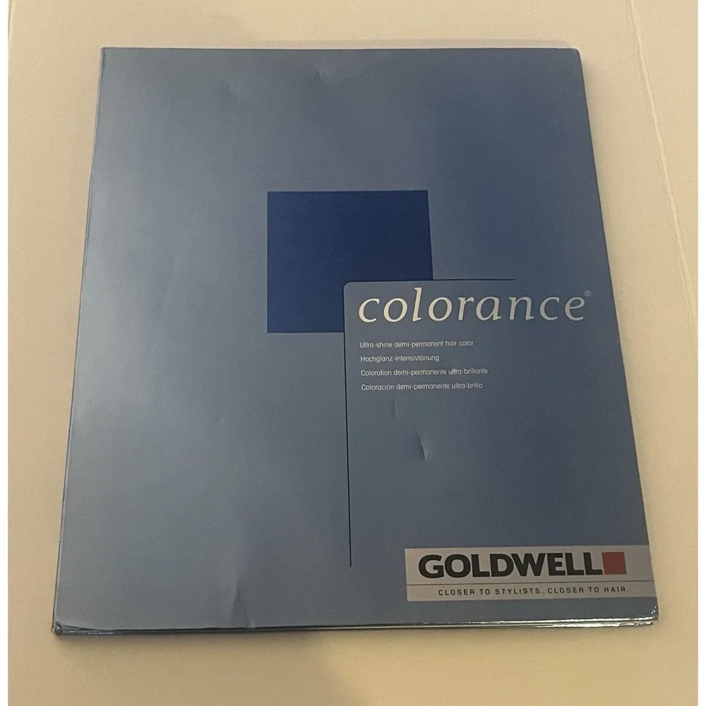 Goldwell Colorance Hair Color Swatch Book Shade Chart Professional Salon Blue